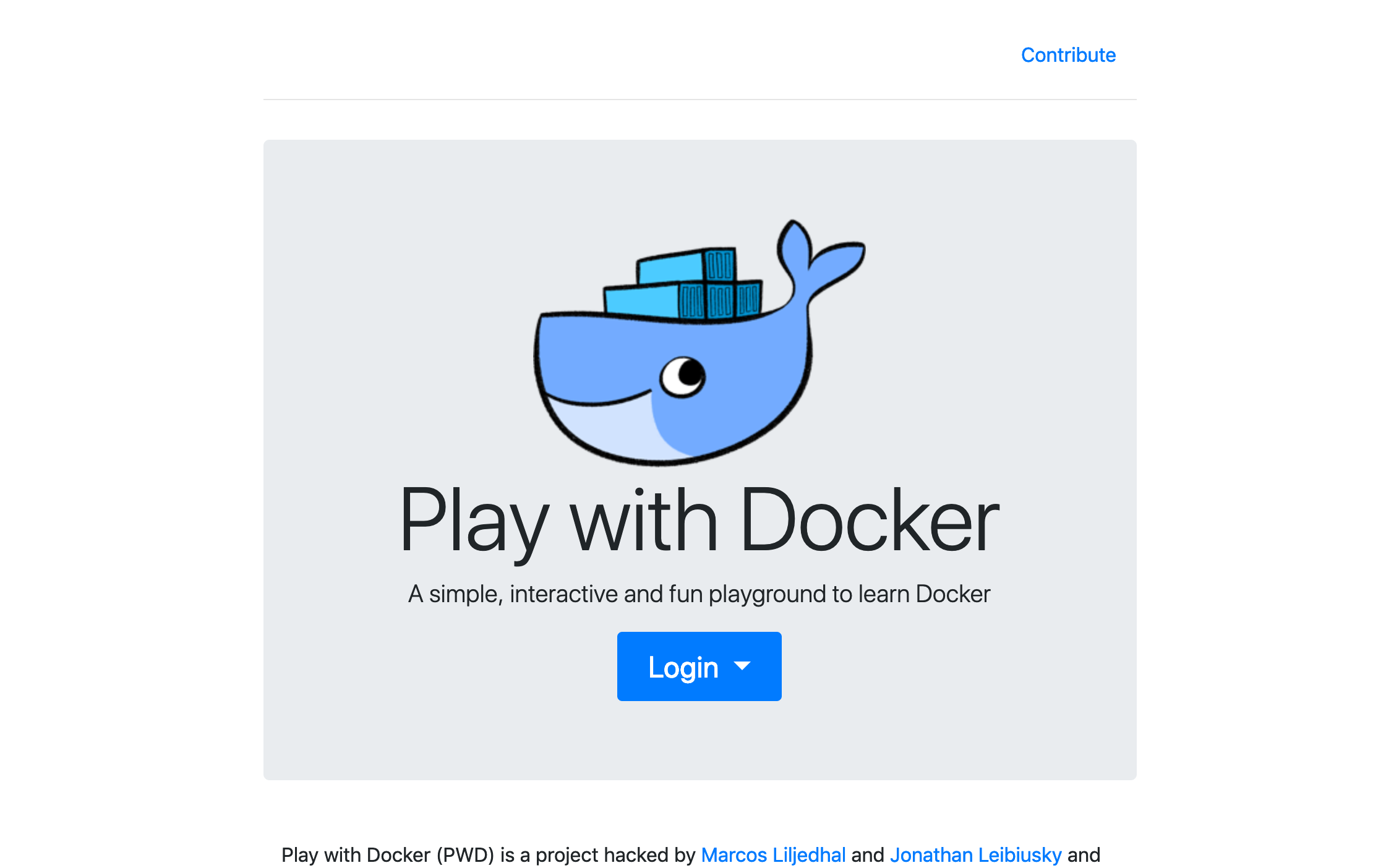 Play With Docker